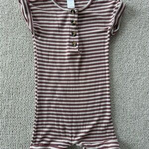 Lou Lou & Company Naomi Striped Short Sleeve Romper